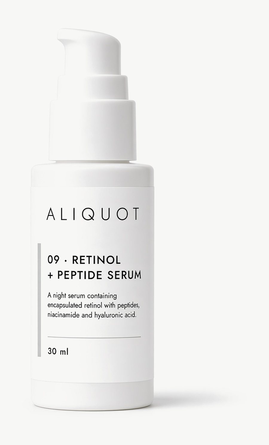 Aliquot 09 Retinol + Peptide Serum, 30 ml